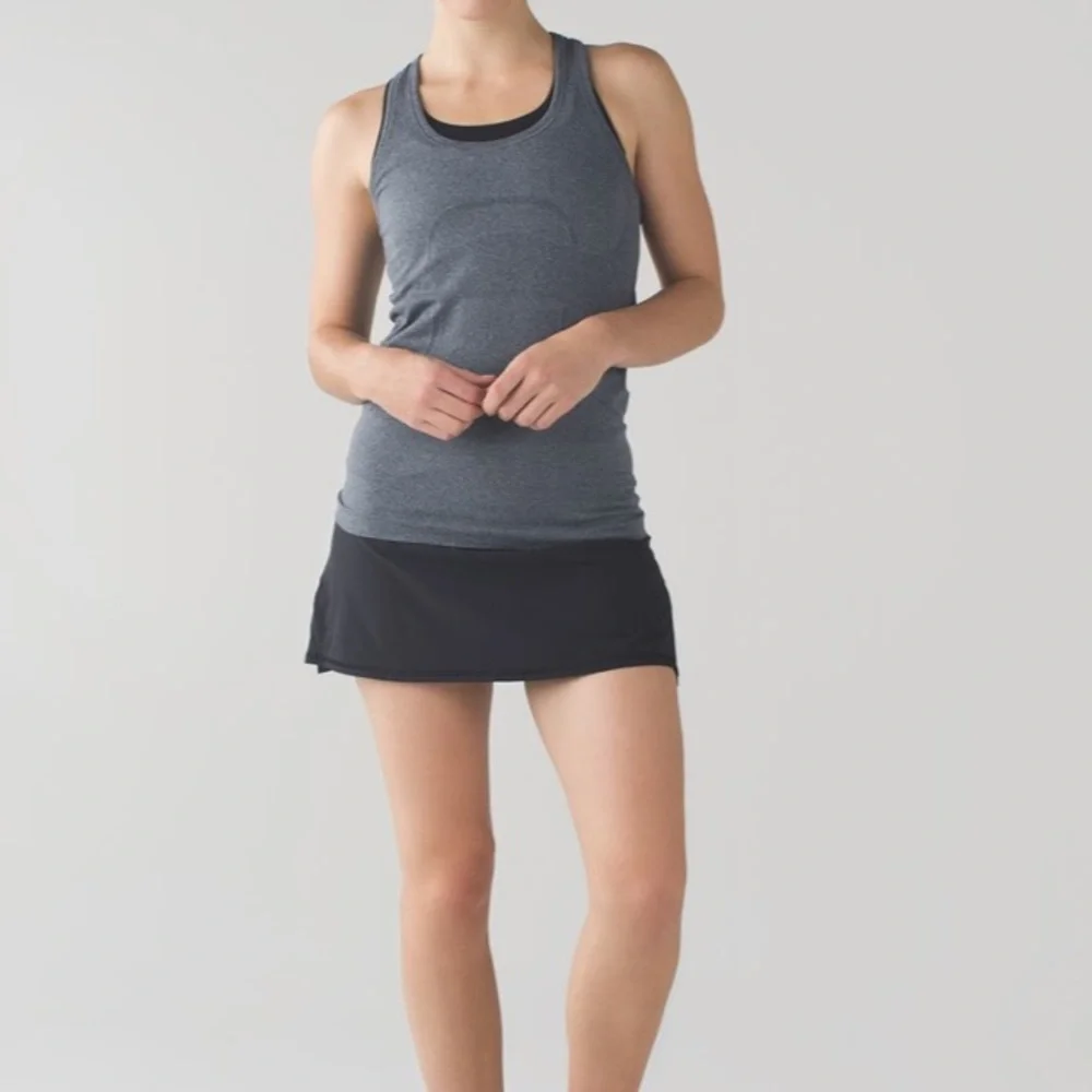 EUC Lululemon Pace Setter Skirt - Black - 6 - Picture 2 of 13